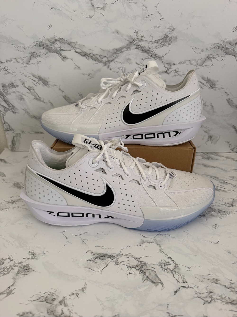 Nike Air Zoom GT Cut 3 TB Promo White Ice Basketball Shoes IH5097 Men’s Size 17